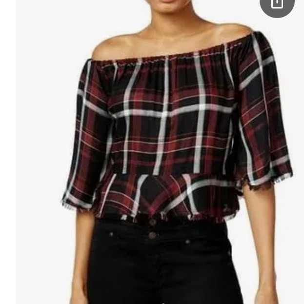 Buffalo David Bitton Plaid Blouse Szl &S